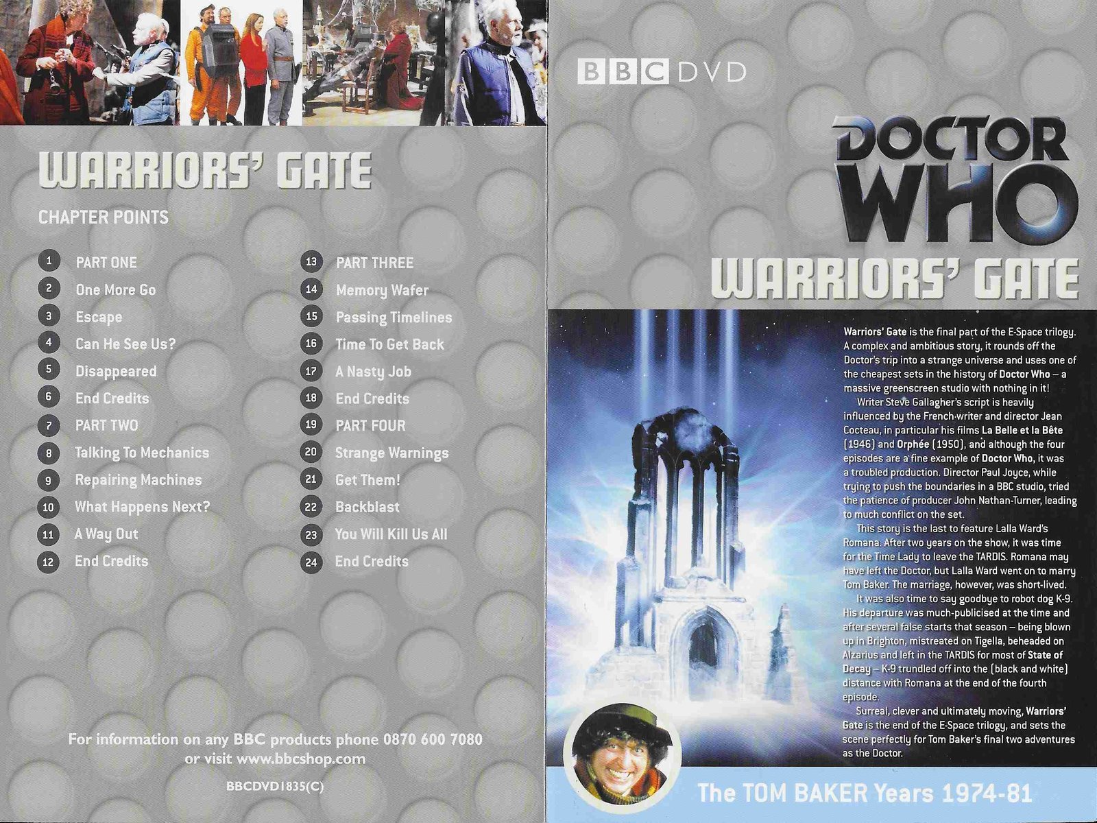 Inserts from BBCDVD 1835C